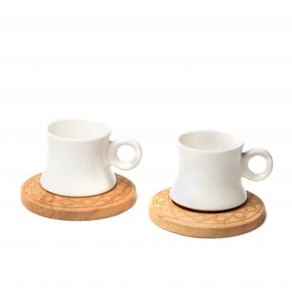 Maple Espresso Cup & Saucer | Set of 2 | 80ml