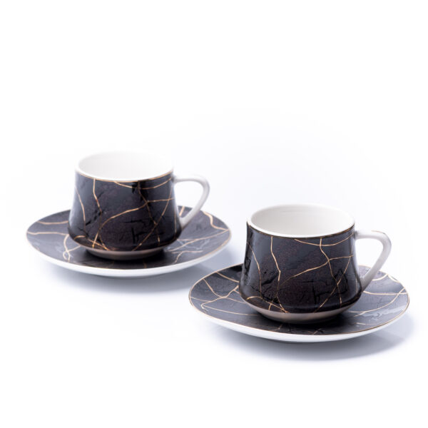 Magma Espresso Cup & Saucer | Set of 2 / 6 | 80ml