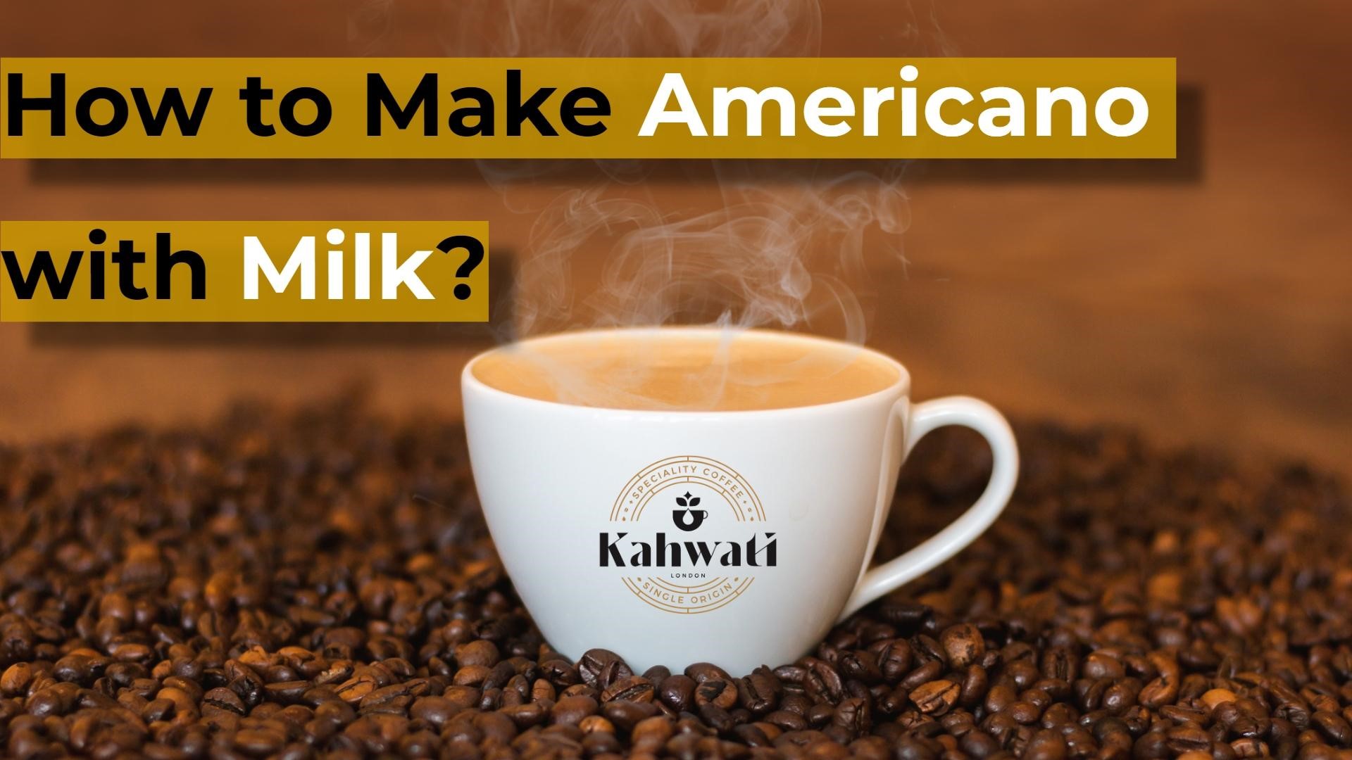 How to Make Americano with Milk Quick Recipe