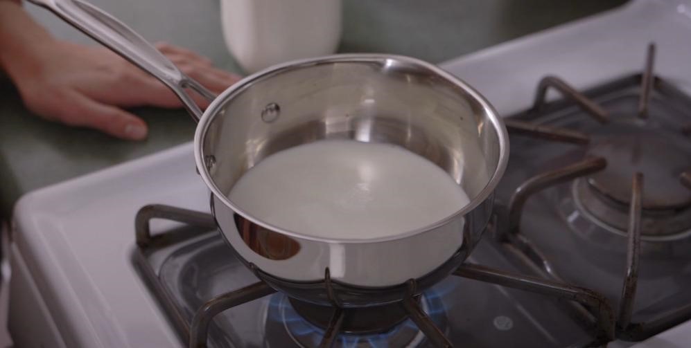 boiling the milk