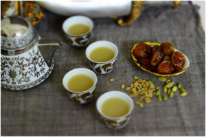 Saudi coffee in cups